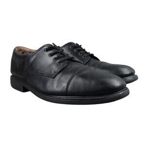 Dockers Shoes Mens 12 Oxford Derby Black Leather Gordon Classic Formal Cap Toe